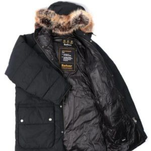 BARBOUR GOLD STANDARD Baffle Moe Quilted Parka Jacket MSRP$680 size M RARE FIND